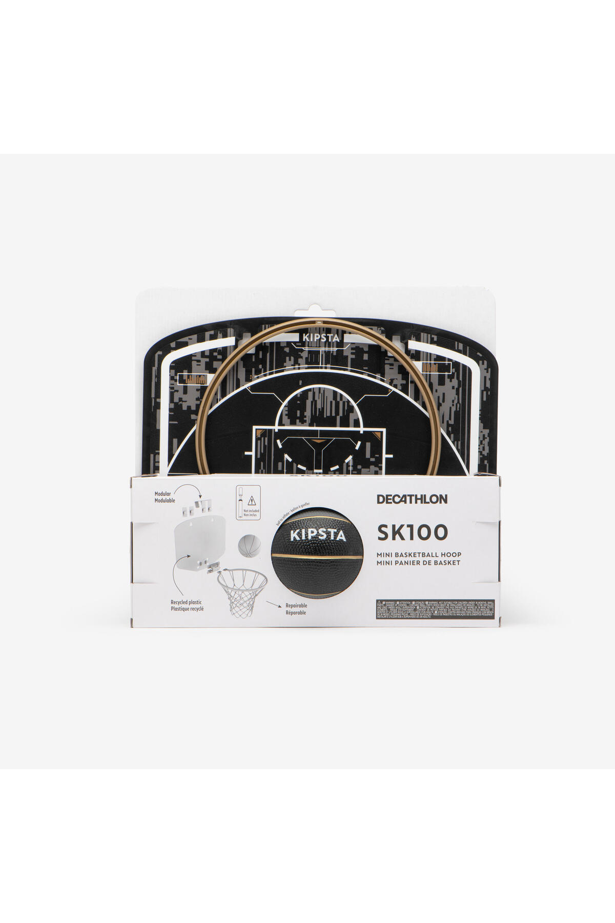 Mini Basketbol Potası - Siyah/altın Rengi - Sk100