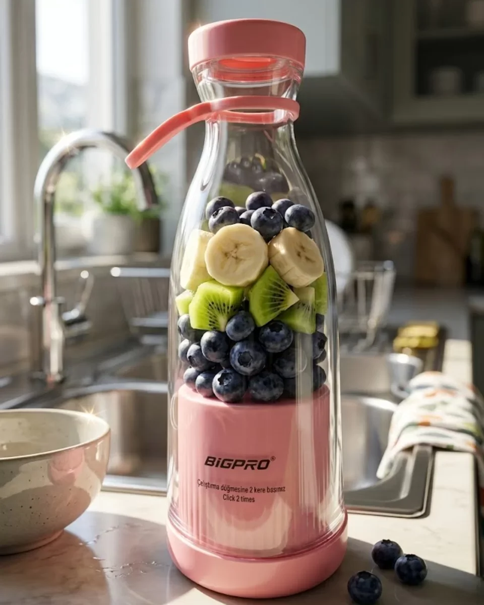 Mini Blender USB Şarjlı Smoothie Hazırlayıcı - Pratik Taşınabilir Tasarım