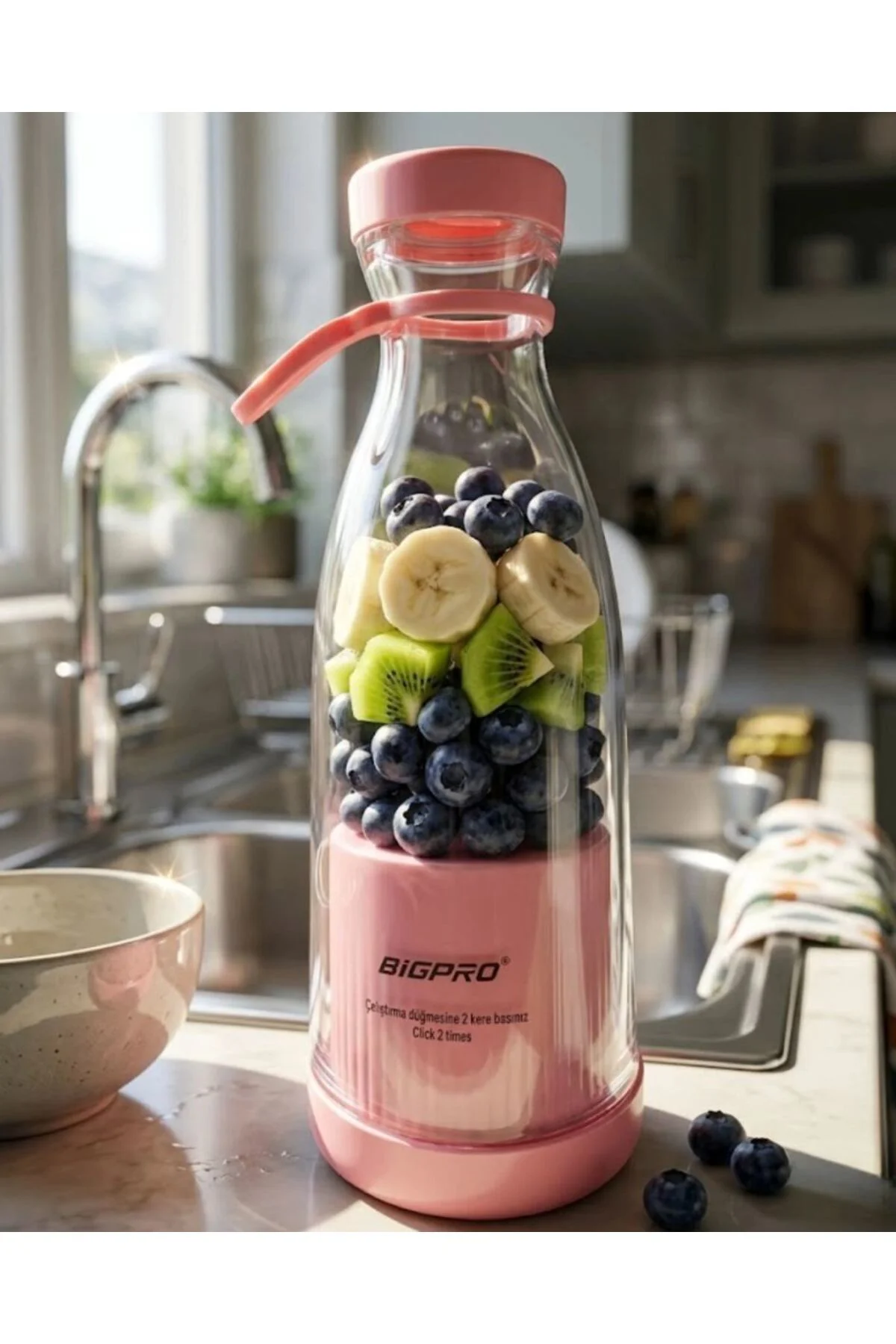 Mini Blender Usb Şarjlı Smoothie Hazırlayıcı Kolay Temizlenebilir