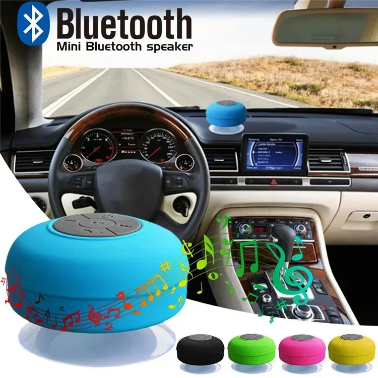 Mini Bluetooth hoparlör su geçirmez banyo ses telefon için kablosuz duş hoparlörler