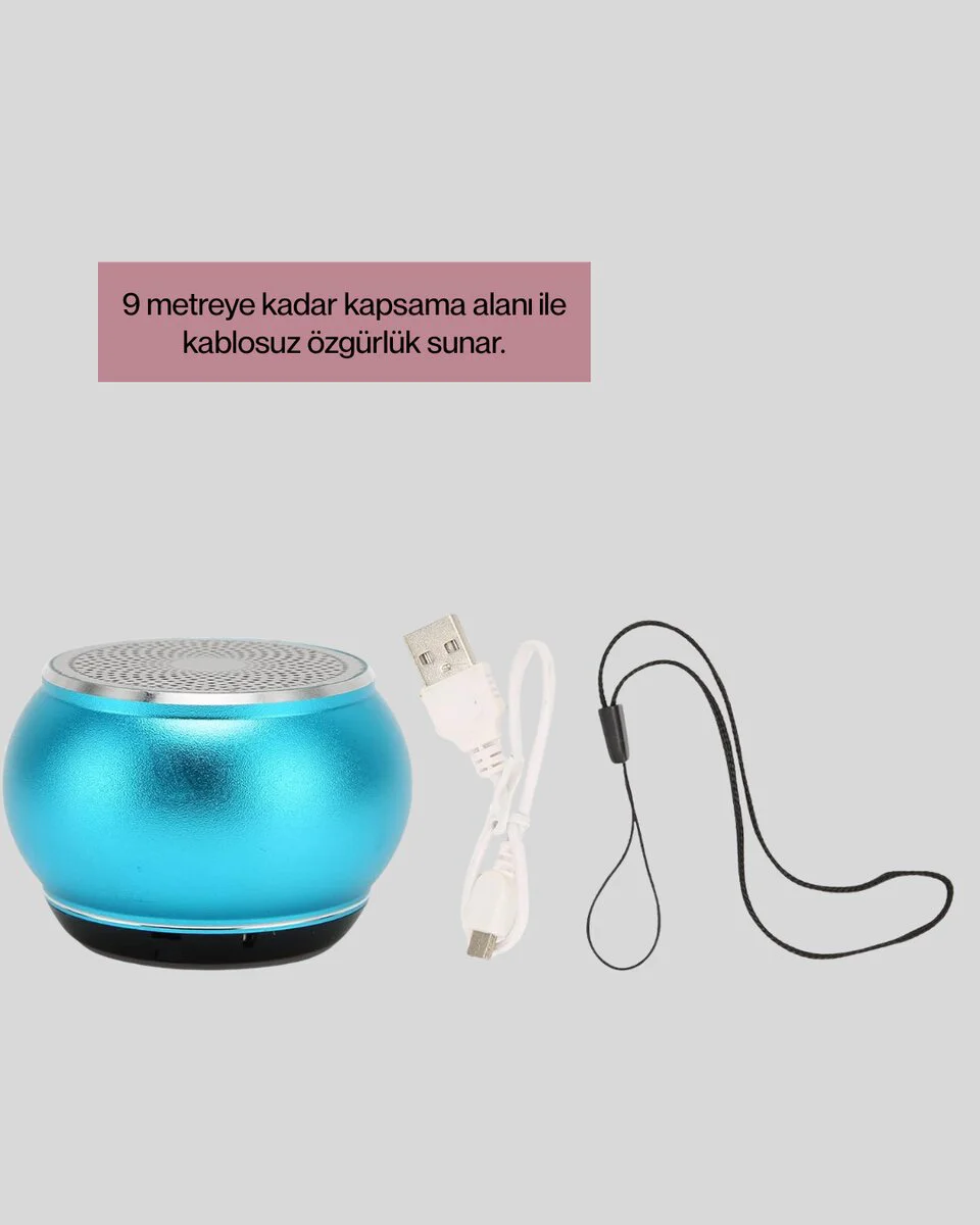 Mini Bluetooth Speaker | Uzun Pil Ömrü Şık ve Hafif Tasarım