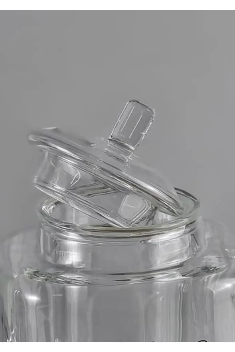 Mini Boy Borosilikat Cam Demlik - Süzgeçli Cam Bitki Demliği - 40