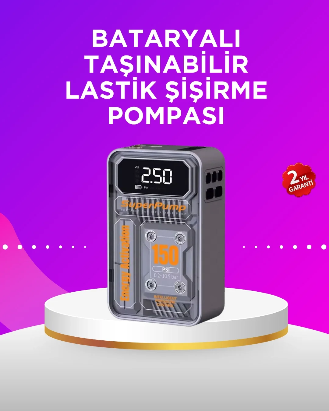 Mini Boy Elektrikli Şarjlı Yüksek Basınçlı Lastik Şişirme Pompası Fiyatı, Yorumları ve Özellikleri