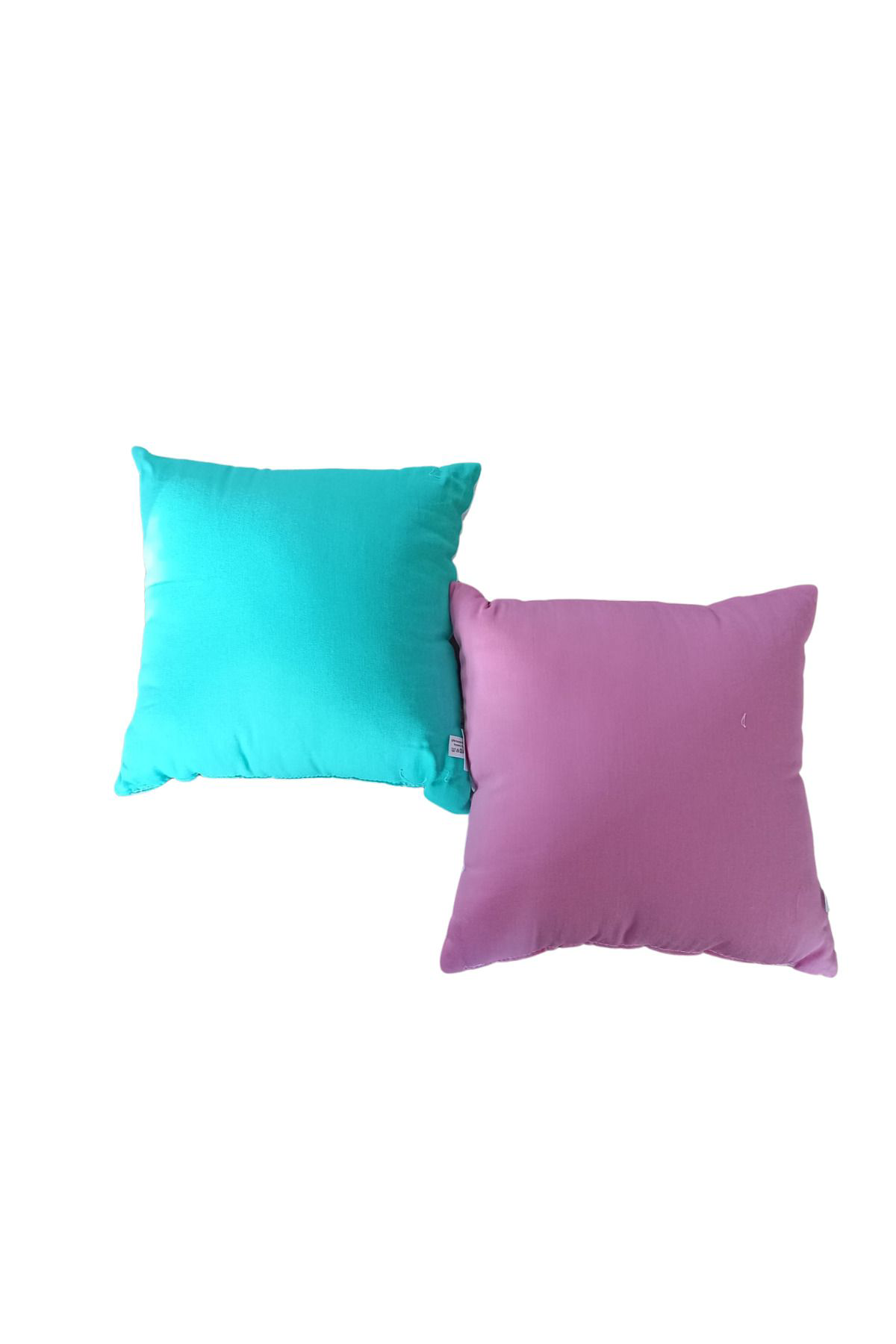Otel Bukleti Mini Boy Pamuklu Tasarim Yastik Puf (30 X 30 Cm) Çok Renkli
