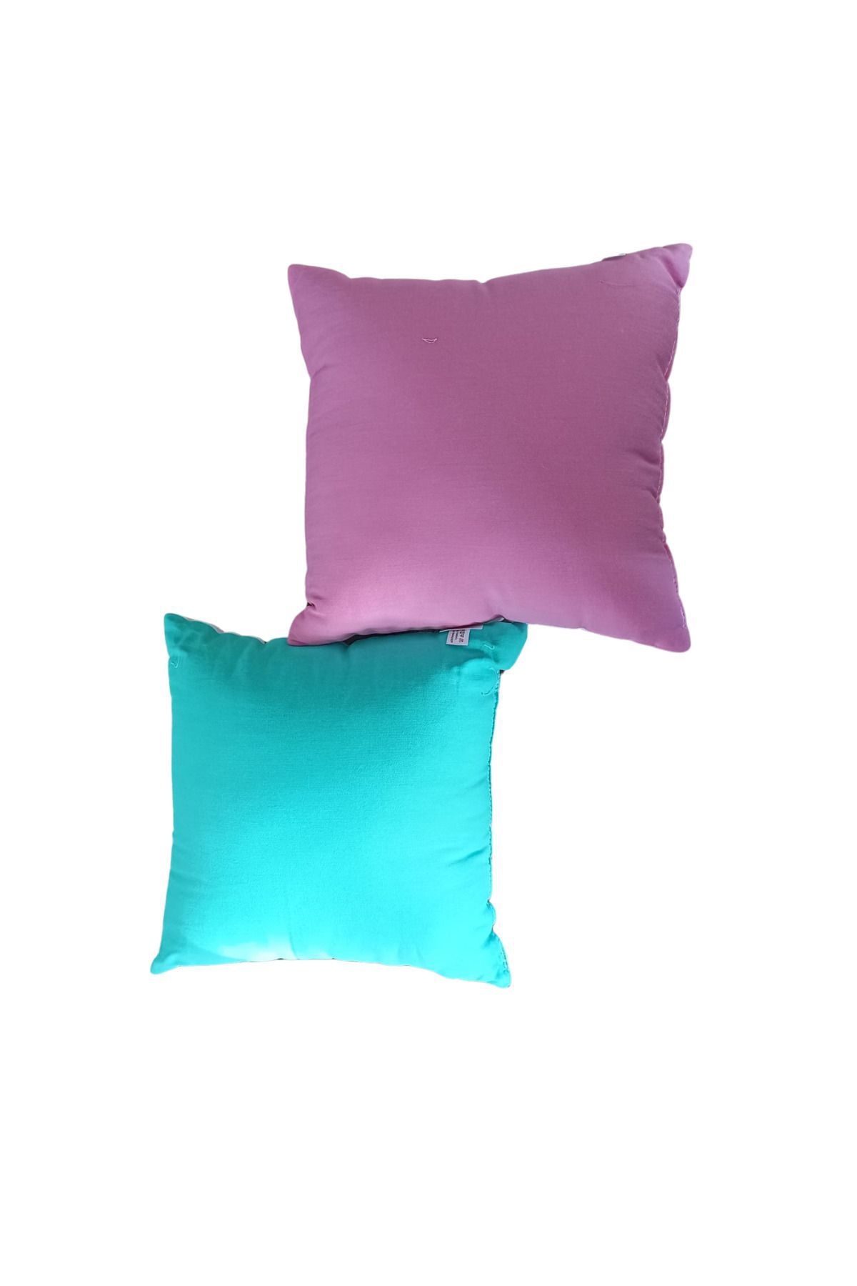 Otel Bukleti Mini Boy Pamuklu Tasarim Yastik Puf (30 X 30 Cm) Çok Renkli