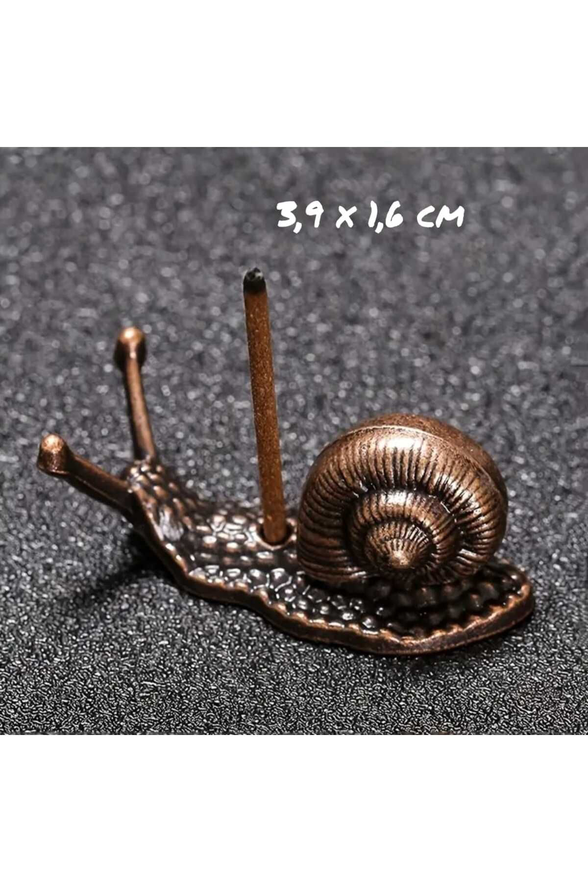 Dodemert Home Mini Bronz Salyangoz Tütsülük & Tütsü Tutucu 3,8X1,6 Cm