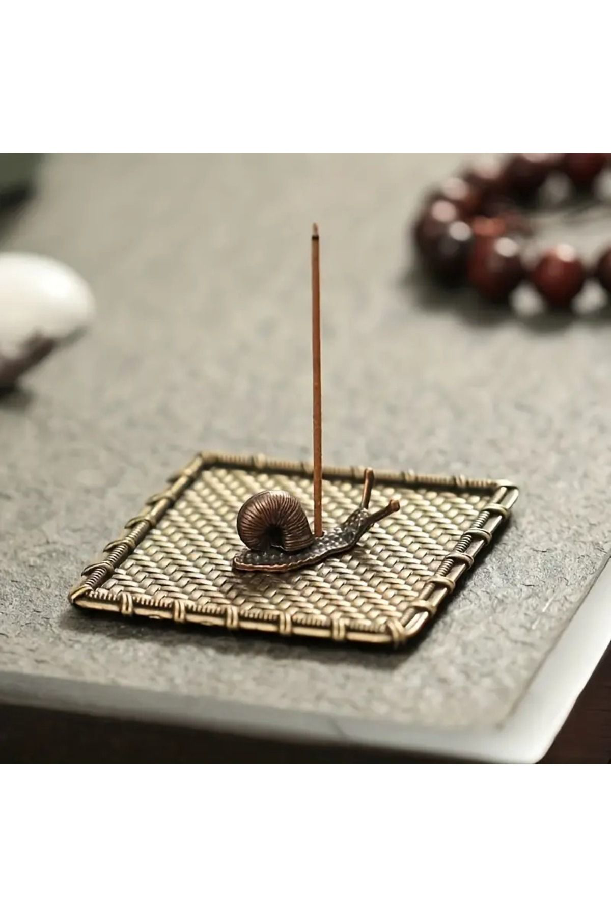 Dodemert Home Mini Bronz Salyangoz Tütsülük & Tütsü Tutucu 3,8X1,6 Cm