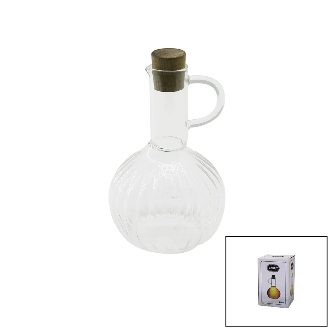 Mini Cam Yağdanlık Çizgili Desen 300ML Ahşap Bambu Mantar Tıpa Fiyatı, Yorumları ve Özellikleri