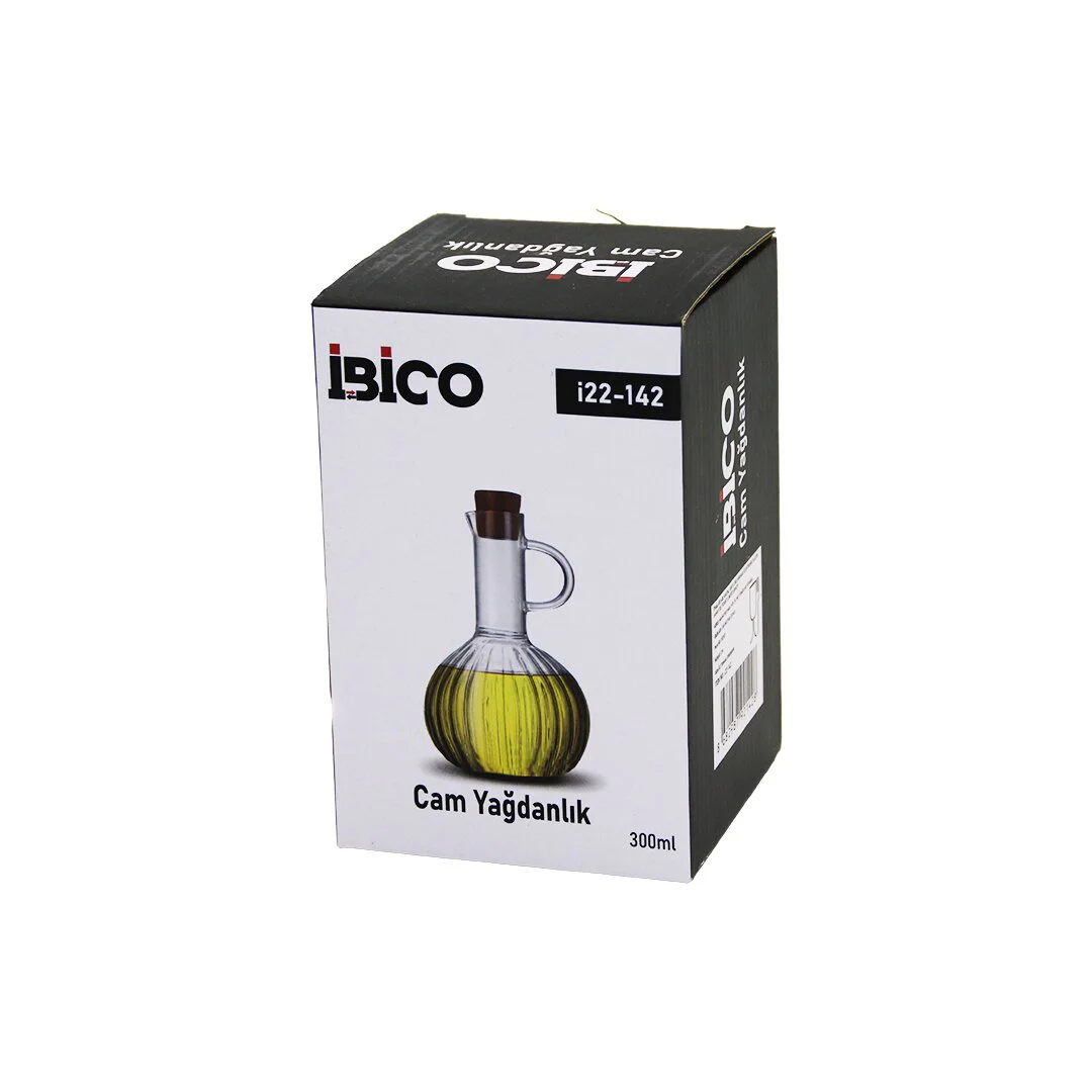 Mini Cam Yağdanlık Çizgili Desen 300ML Ahşap Bambu Mantar Tıpa Fiyatı, Yorumları ve Özellikleri