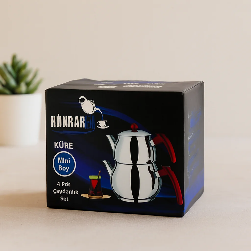 Mini Çelik Çaydanlık Seti 0.75L+1.35L Kendinden Süzgeçli Bakalit Kulplu Fiyatı, Yorumları ve Özellikleri