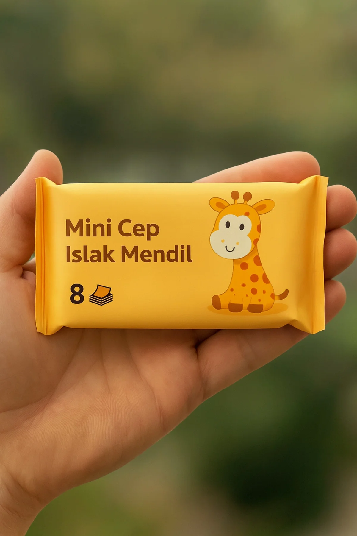 Mini Cep Islak Mendil 1 Adet 8’li – Sevimli Hayvanlar Serisi – Alkolsüz & Parfümsüz Mini Cep Islak Mendil 1 Adet 8’li – Sevimli Hayvanlar Serisi – Alkolsüz & Parfümsüz