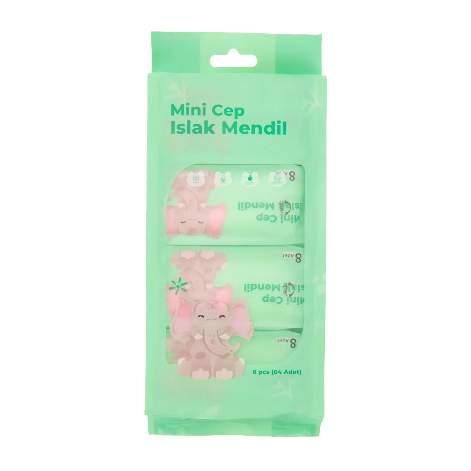 Mini Cep Islak Mendil Günlük Pratik 8'li Paket Mini Cep Islak Mendil Günlük Pratik 8'li Paket