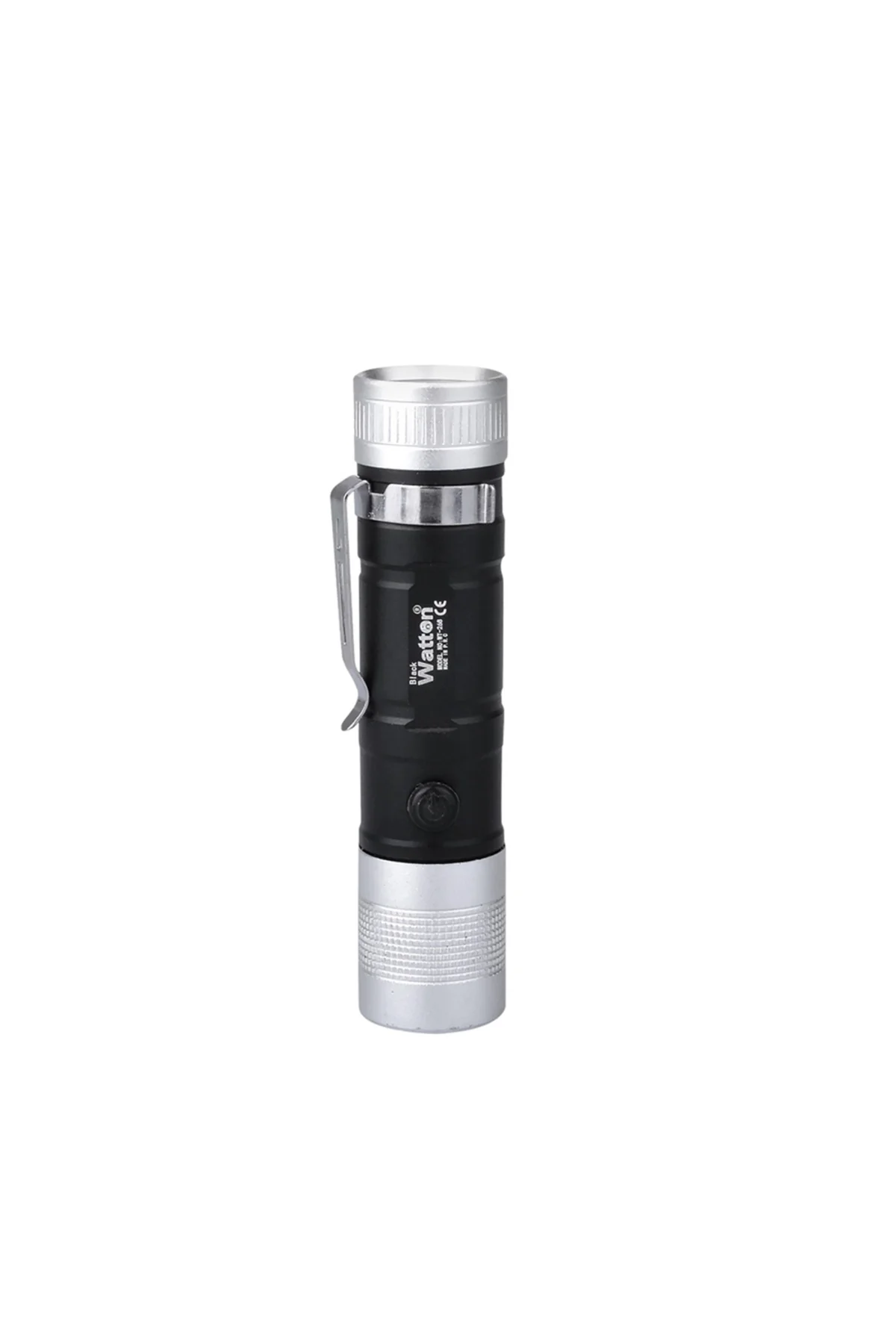 MİNİ CEP TİPİ PİLLİ EL FENERİ WATTON WT-268 Siyah