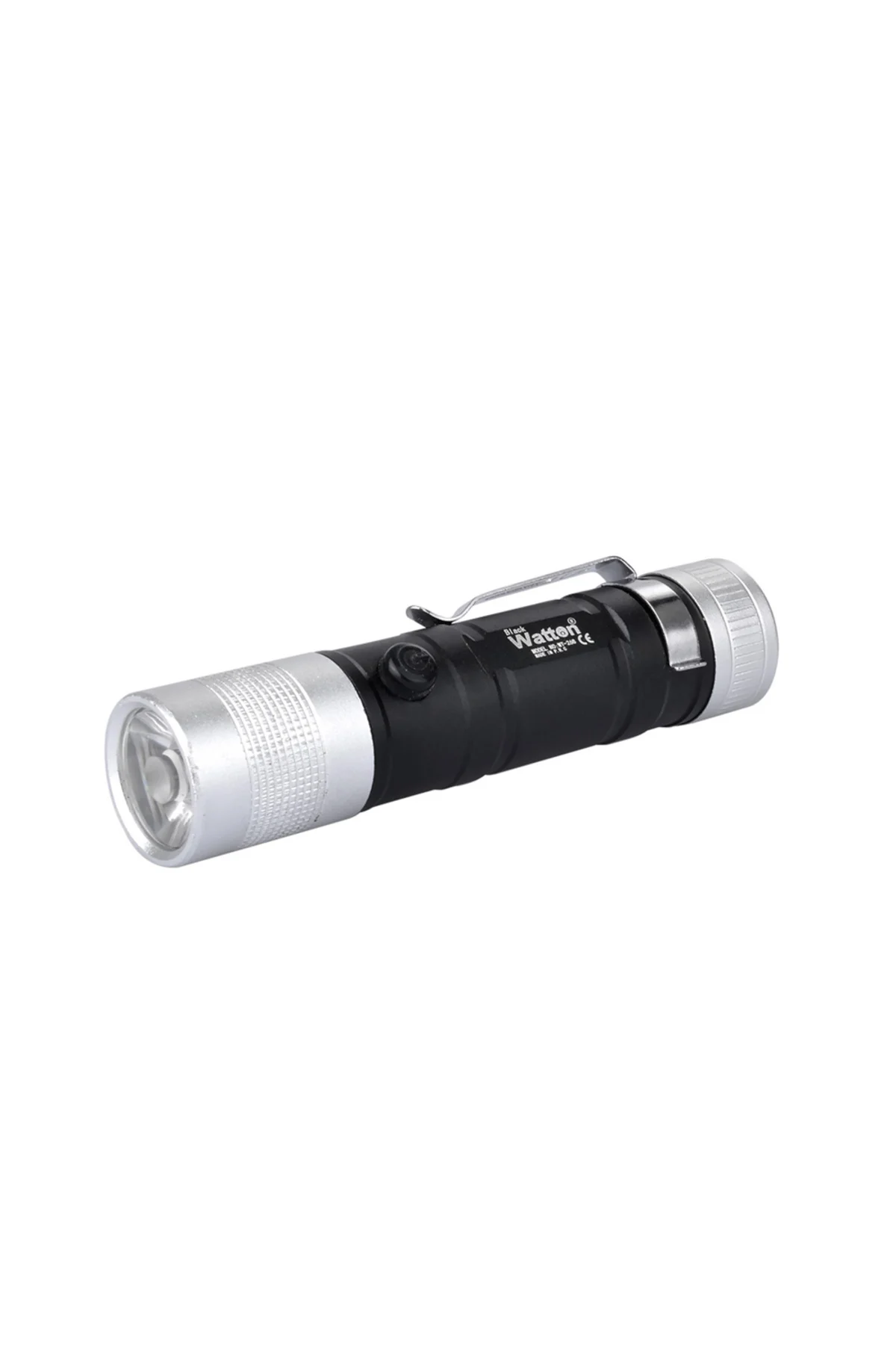 MİNİ CEP TİPİ PİLLİ EL FENERİ WATTON WT-268 Siyah