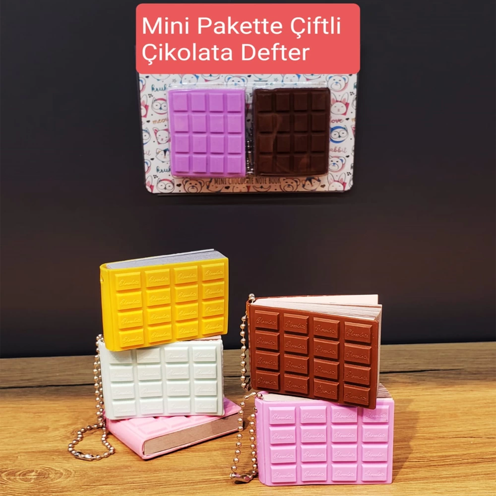 Just Cheap Store Mini Çiftli Çikolata Not Defteri