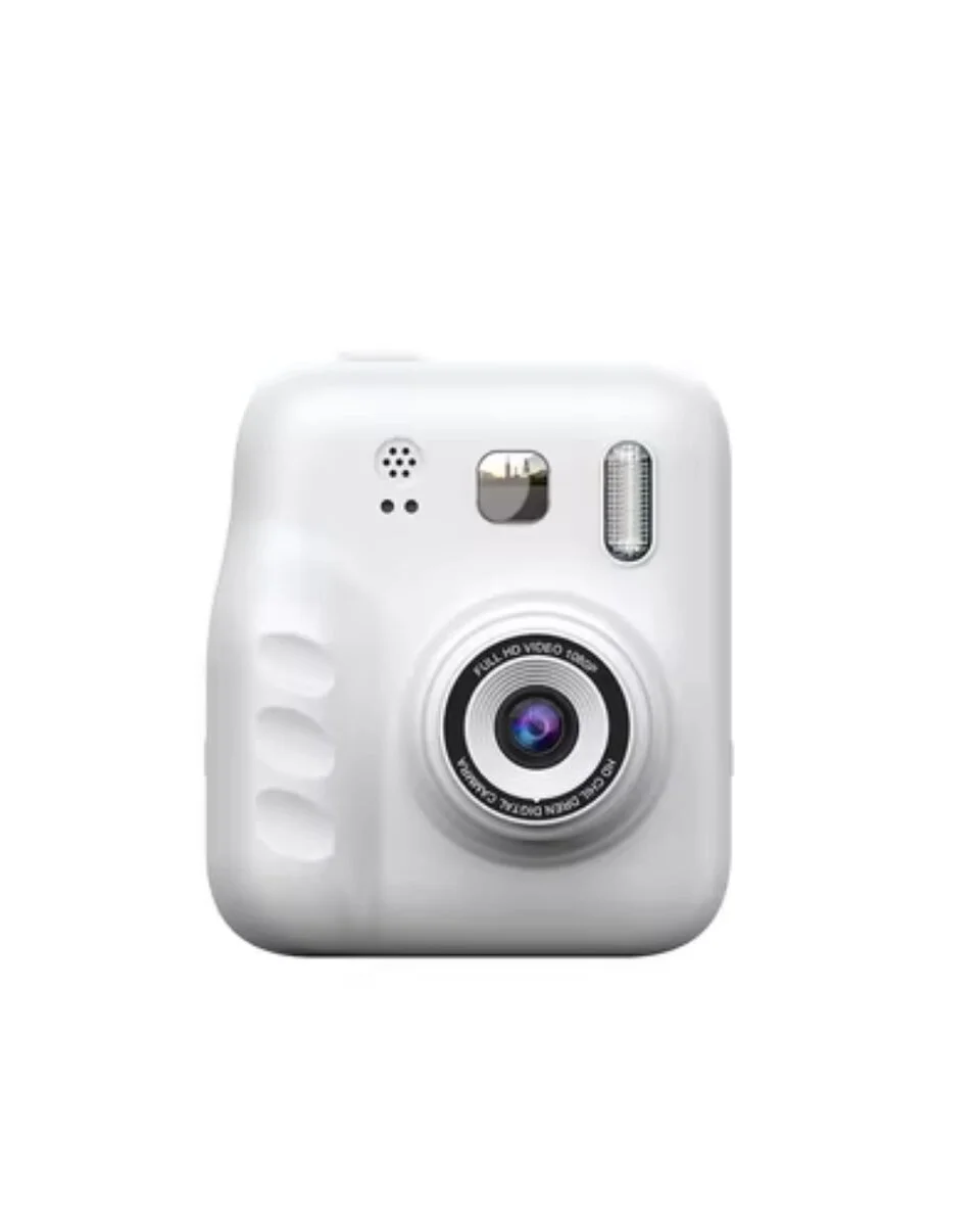 Mini Çocuk Fotoğraf Makinesi Baskılı Video Çekim Hediyelik - 4 Rulo ve 5 Renkli Kalem