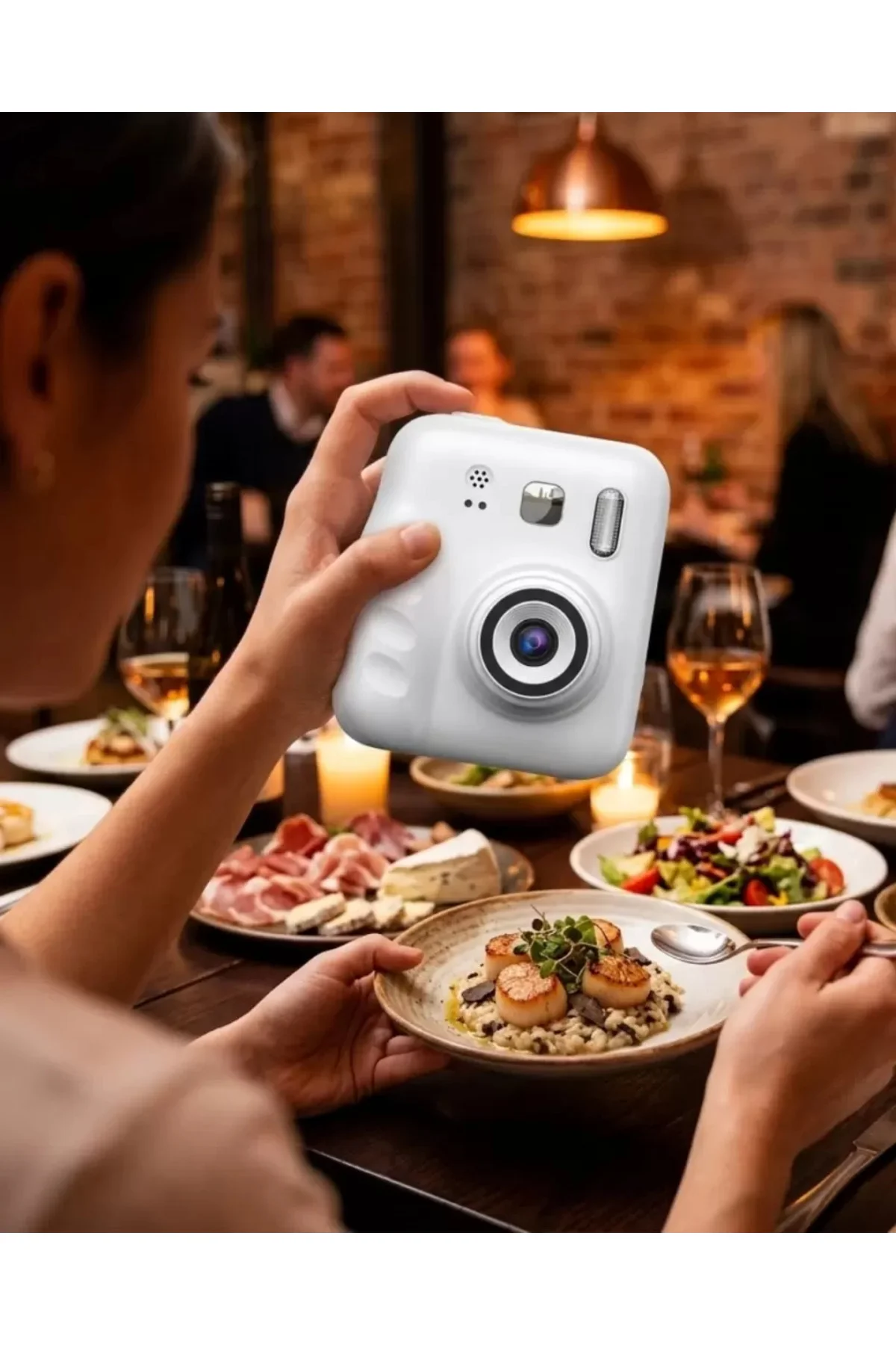 Mini Çocuk Fotoğraf Makinesi Baskı Özellikli Video Çekim 4 Kağıt 