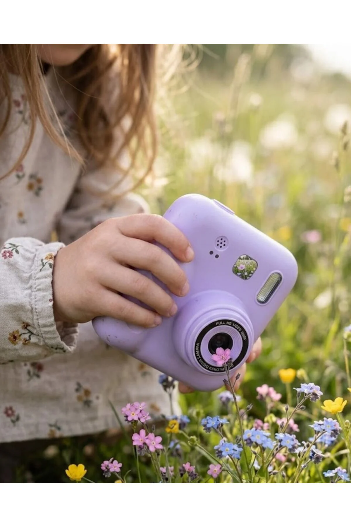 Mini Çocuk Kamerası Fotoğraf Video Çekim 4 Rulo Kağıt ve 5 Kalem Hediyeli