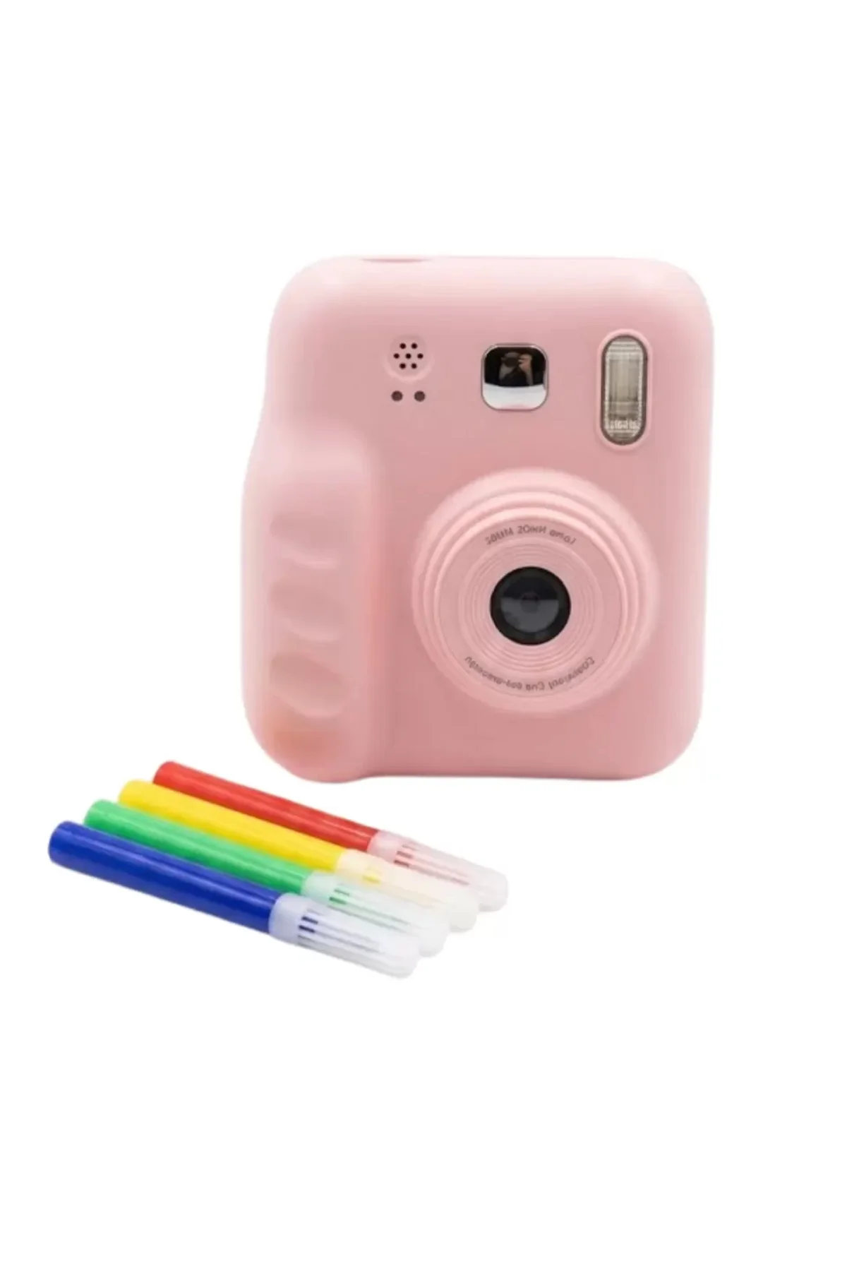 Mini Çocuk Kamerası Fotoğraf Video Çekim 4 Rulo Baskı Kağıdı Ve 5
