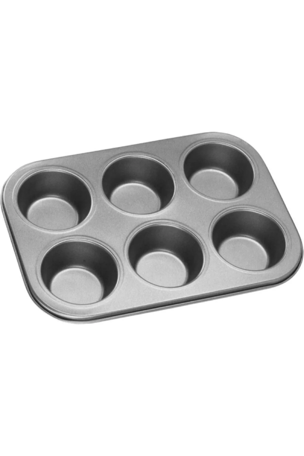 Mini Çocuklar İçin Cupcake Fırın Kalıbı 6 Büyük Bölmeli Muffin Kek Kalıbı