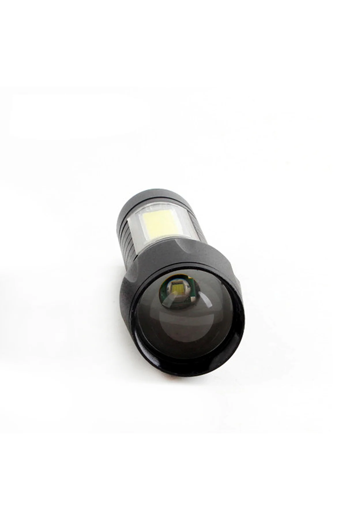 MİNİ ÇOK GÜÇLÜ ŞARJLI EL FENERİ (XPE-COB LED ) WATTON WT-030 Siya