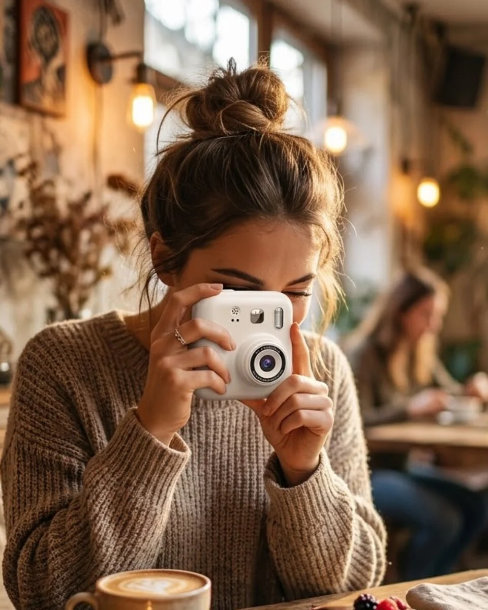 Mini Dijital Çocuk Kamerası - Anında Baskı HD Ekran Hediyelik Paket