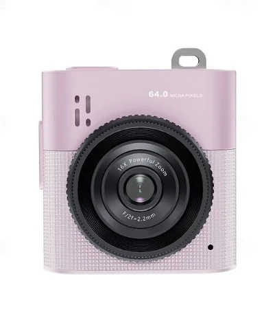 Mini Dijital Kamera 64mp 16x Digital Zoom Retro Vintage 1.4’’ekranlı Video Kamera Taşınabilir Tasarım Pembe Mini Dijital Kamera 64mp 16x Digital Zoom Retro Vintage 1.4’’ekranlı Video Kamera Taşınabilir Tasarım Pembe