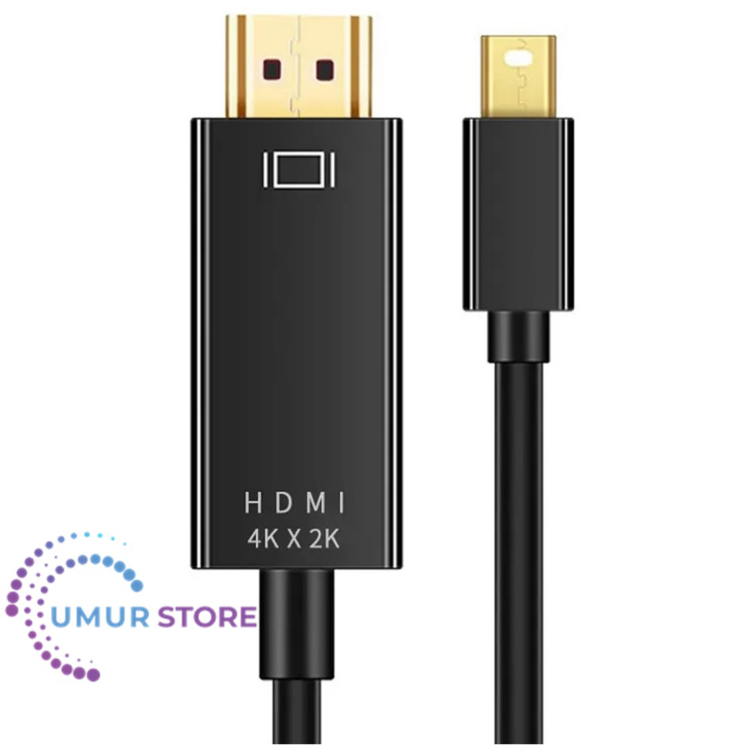 Mini Display Port To HDMI Kablo 4KX2K Video Aktarma Kablosu 1.8 M