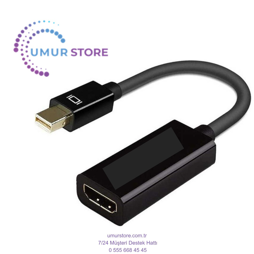 Mini Display Port To HDMI Dönüştürücü 1080P Full Hd Adaptör Görün