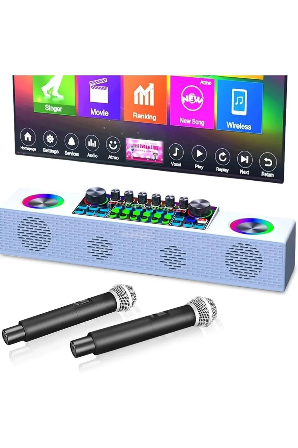 Mini Dj Ses Mikseri Canlı Yayın Ses Kartı Controller Dj Setup Baş