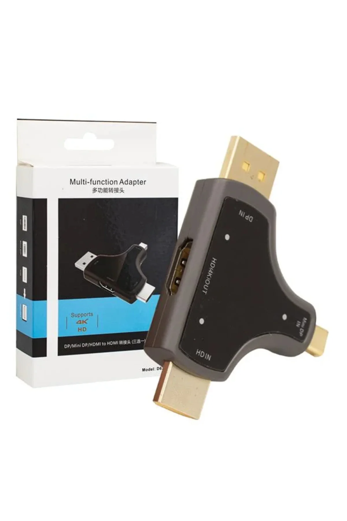 Mini DP+DP+HDMI To HDMI 4K Çevirici Mini DP+DP+HDMI To HDMI 4K Çevirici