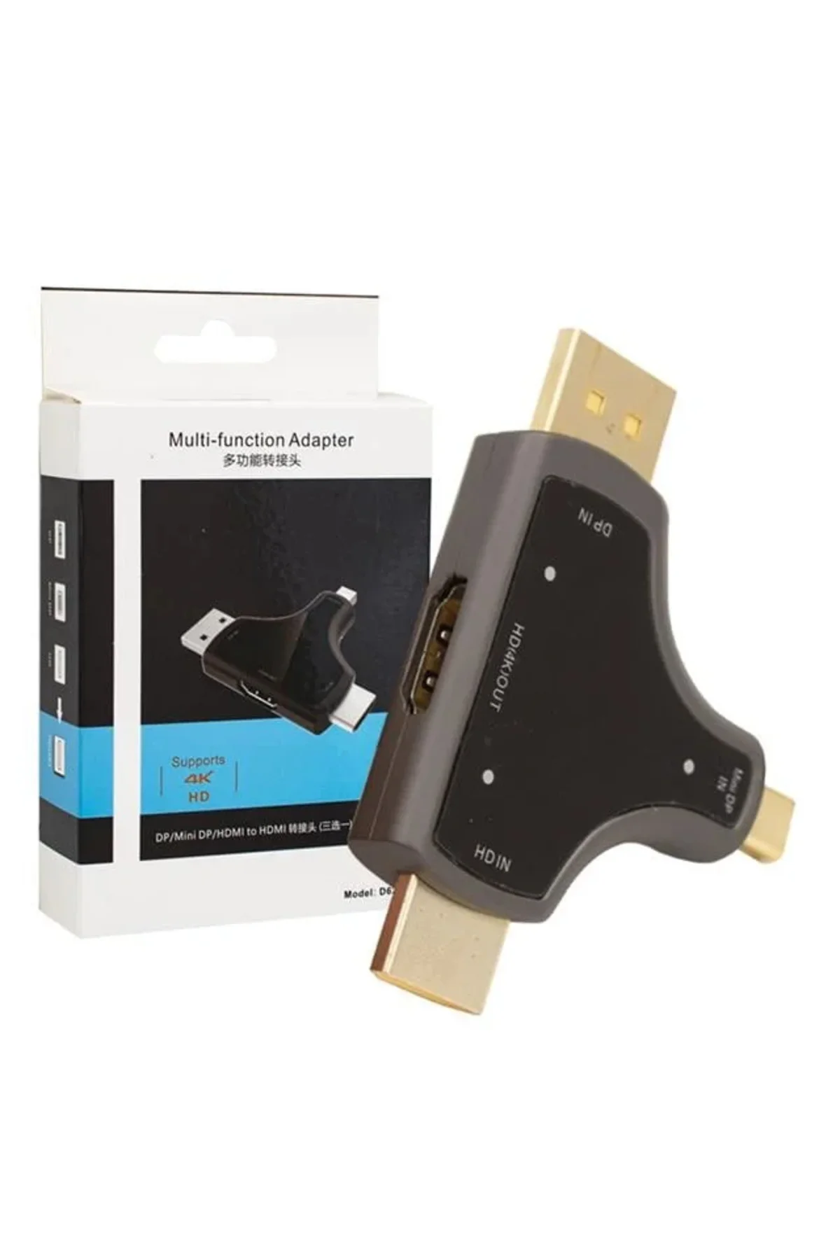 Mini DP+DP+HDMI To HDMI 4K Çevirici Mini DP+DP+HDMI To HDMI 4K Çevirici