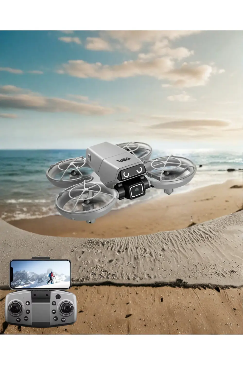 Mini Drone Fotoğraf ve Video Çekimli Optical Hover Sistemli