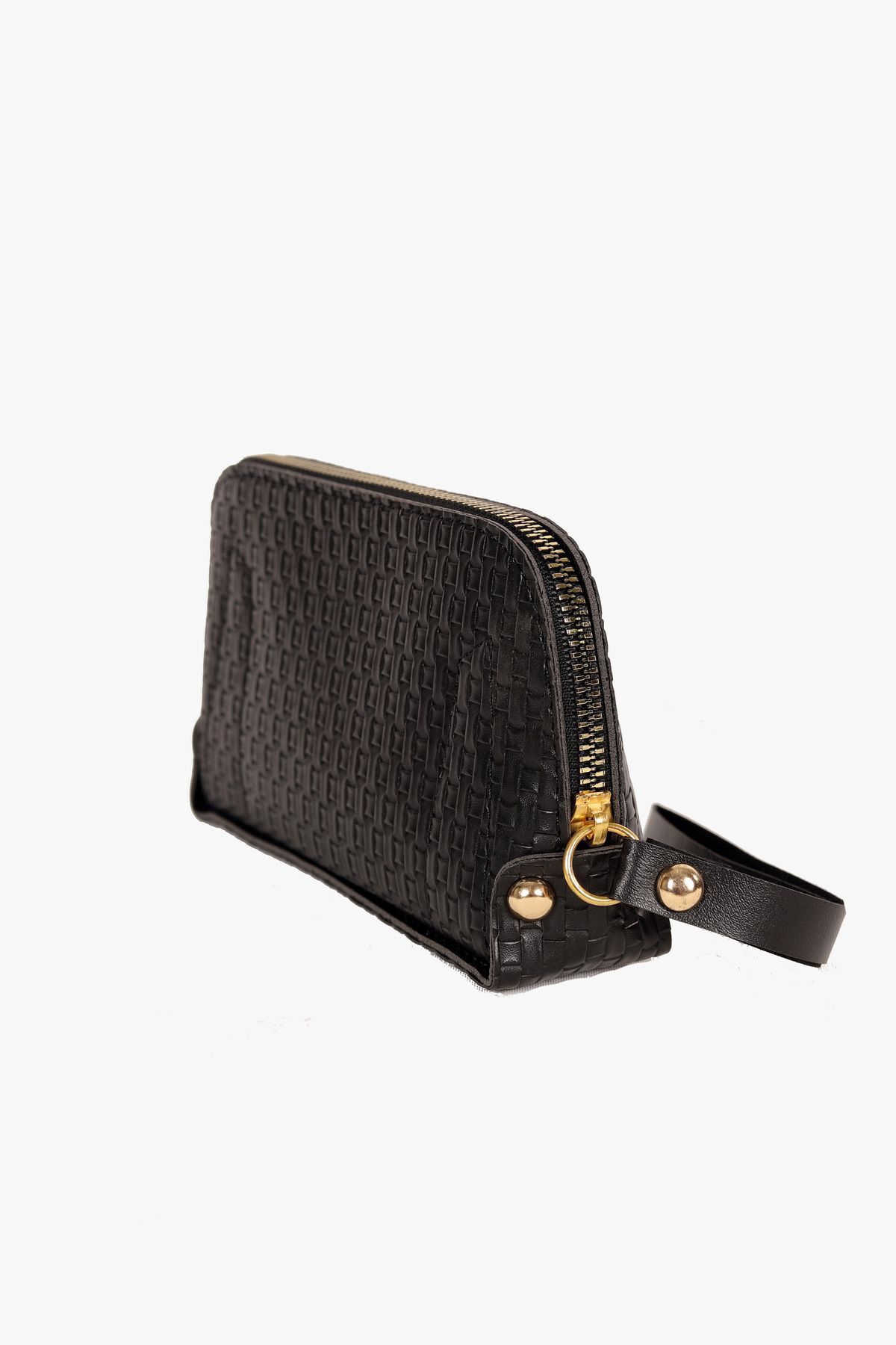 Bagmolly Mini El Çantasi Siyah Desenli Cüzdan