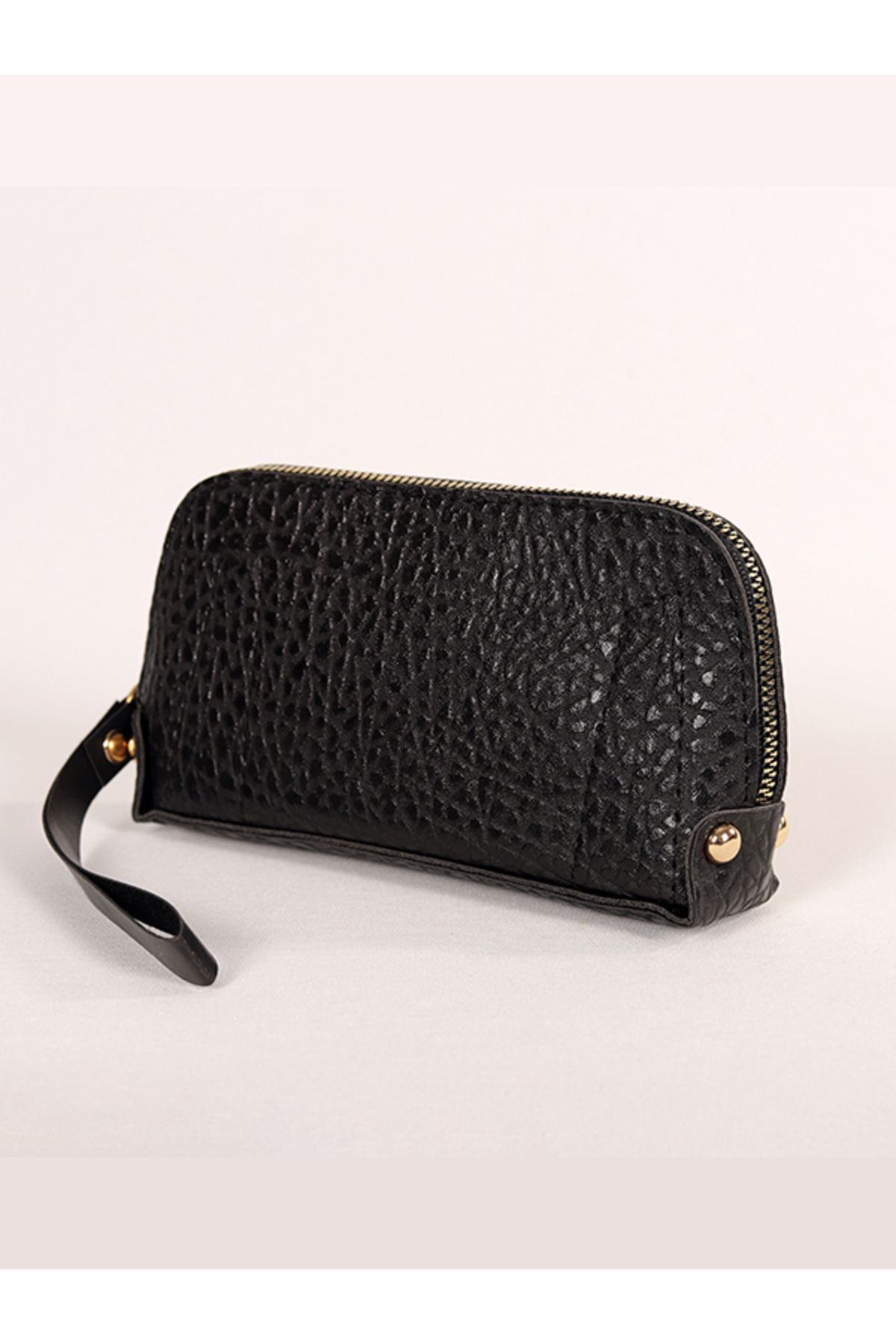 Bagmolly Mini El Çantasi Siyah Desen Cüzdan