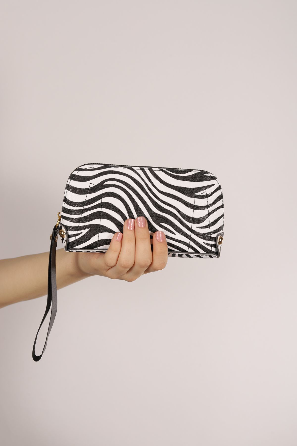 Bagmolly Mini El Çantasi Zebra Desen Cüzdan