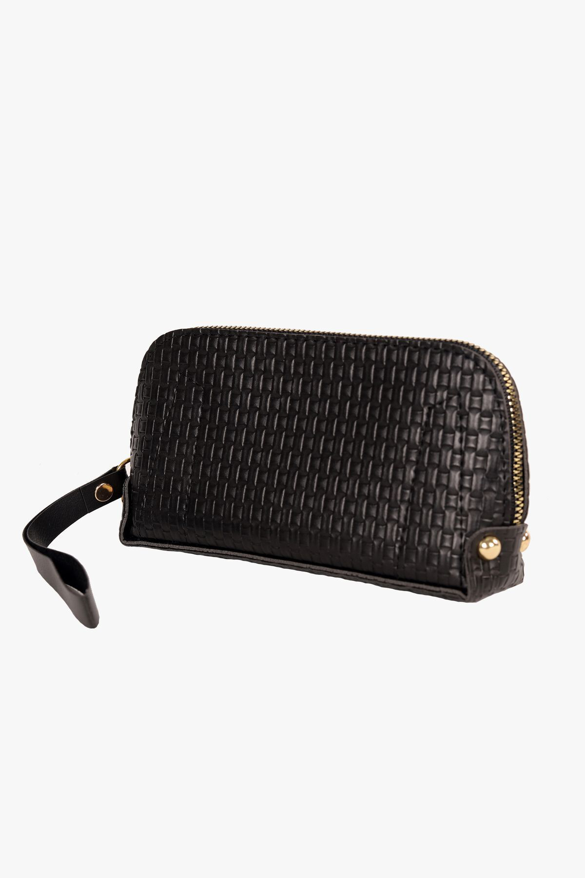 Bagmolly Mini El Çantasi Siyah Desenli Cüzdan