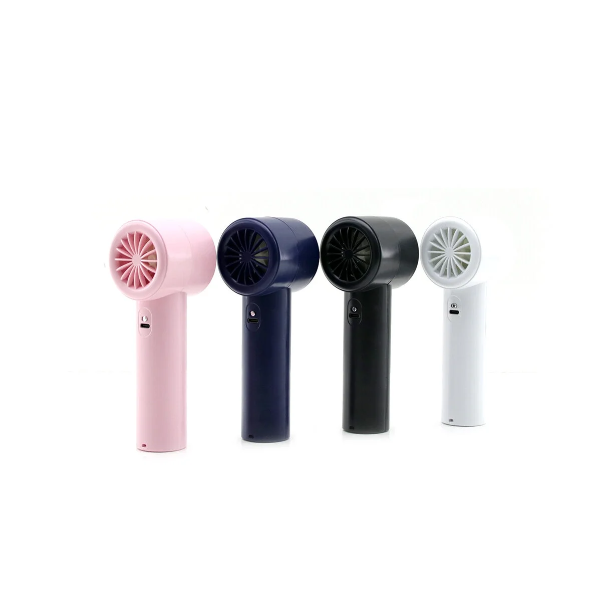 Mini El Fanı - Ayarlanabilir Hız - Dijital Gösterge - 5W - Karışık Renk