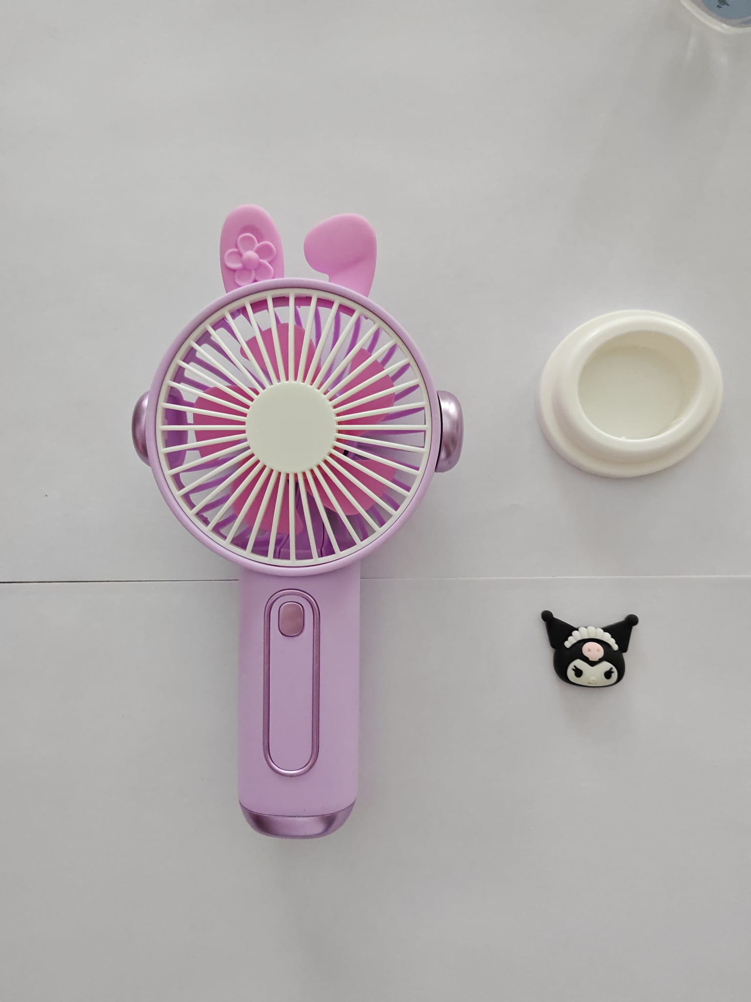 Mini El Fanı Büyük Boy Şarjlı Telefon Tutuculu Figürlü 3 Kademeli