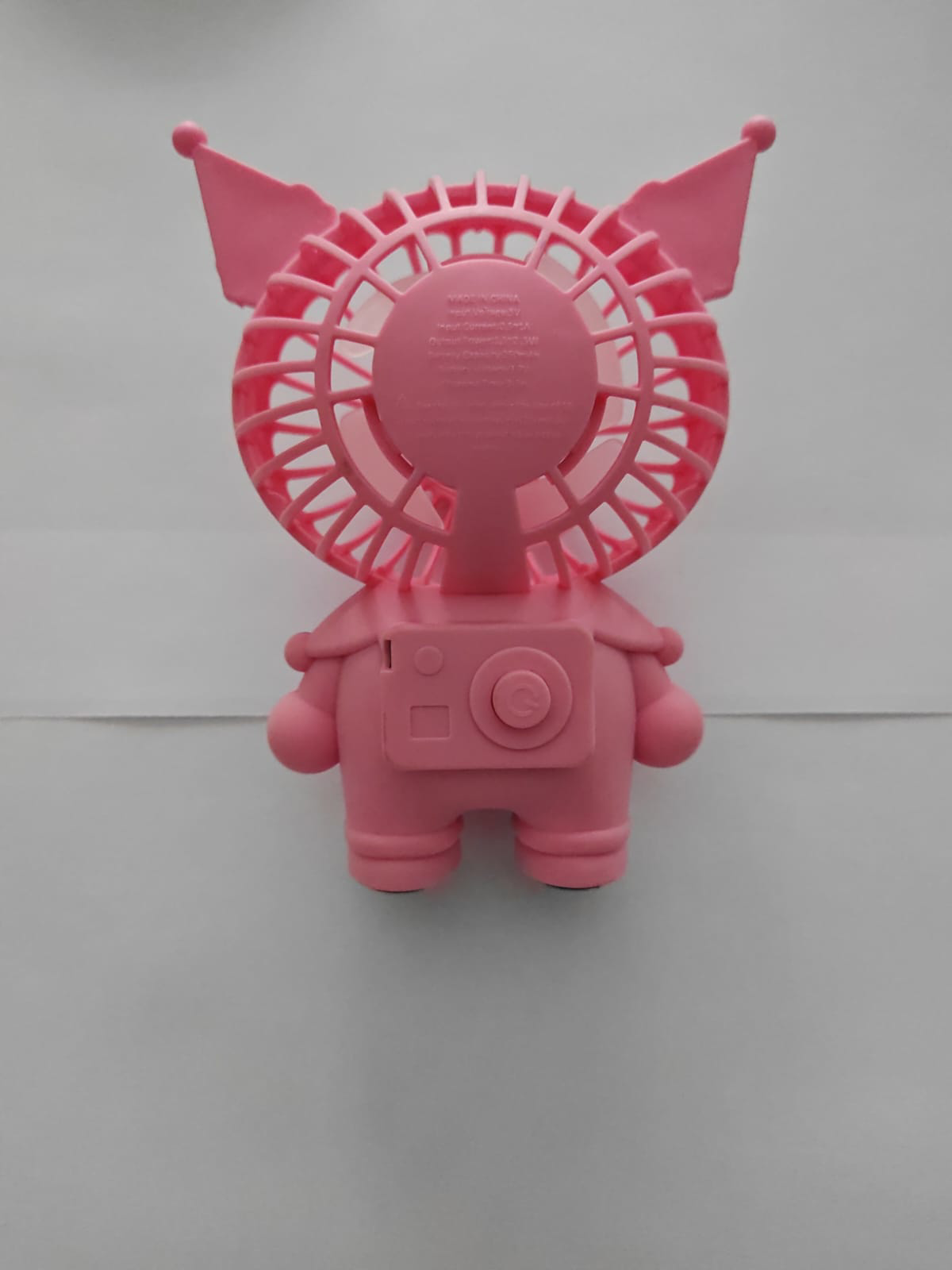 Luluyen Mini El Fanı Şarjlı Telefon Tutuculu  Kuromi  Figürlü 2 Kademeli 