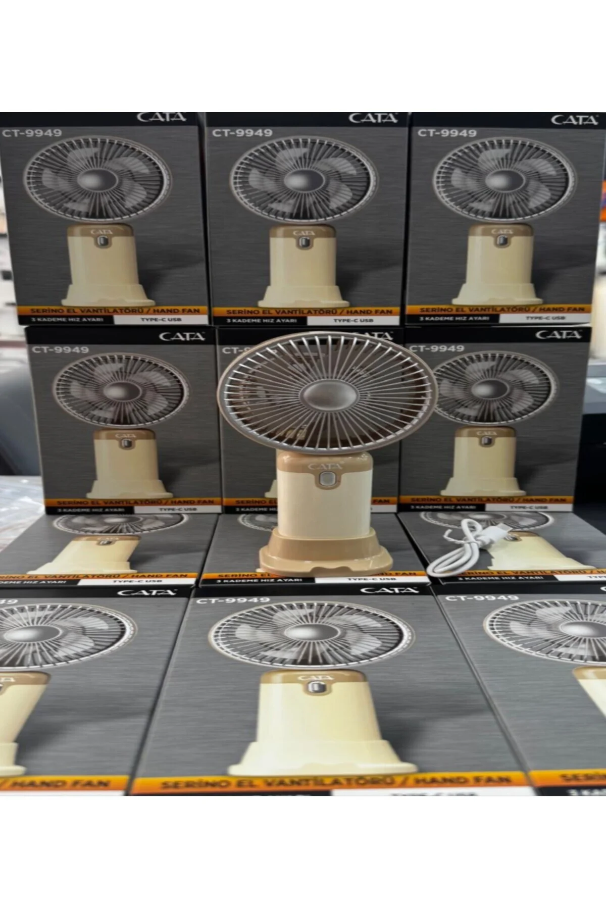 mini el ve masa tipi vantilatör şarjlı serino CT-9949 mini el ve masa tipi vantilatör şarjlı serino CT-9949 - Görsel 2