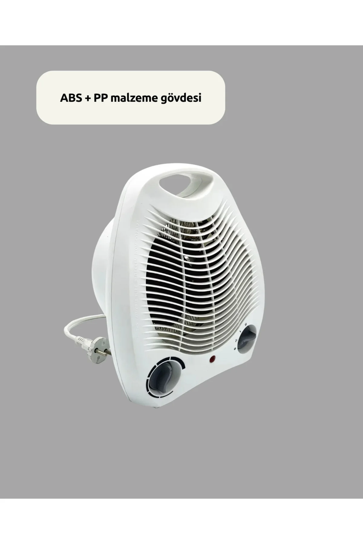 Mini Elektrikli Isıtıcı 2000W – Termostatlı Fanlı Isıtma, Taşınabilir Tasarım