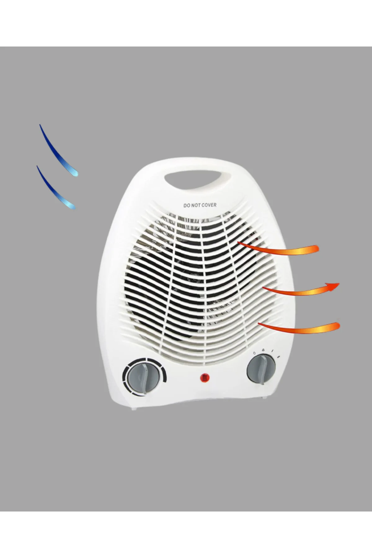 Mini Elektrikli Isıtıcı 2000W – Termostatlı Fanlı Isıtma, Taşınabilir Tasarım