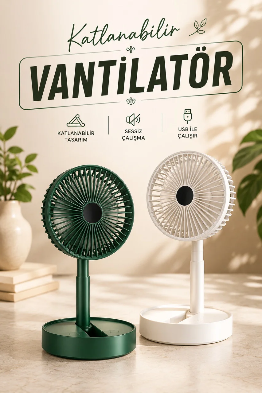 Mini Fan Soğutucu Telefon Tutucu Vantilatör - Lisinya