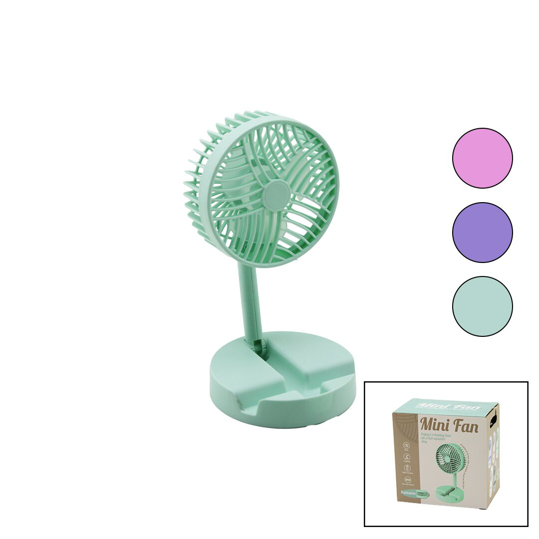 MİNİ FAN W-1630-A SDR-B07 M.ÜSTÜ VANTİLATÖR USB ŞARJLI KATLANIR F