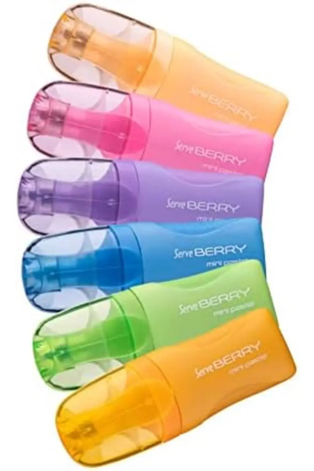 Mini Fosforlu Kalem, Pastel Renk, 6'Lı, Karışık 1155328