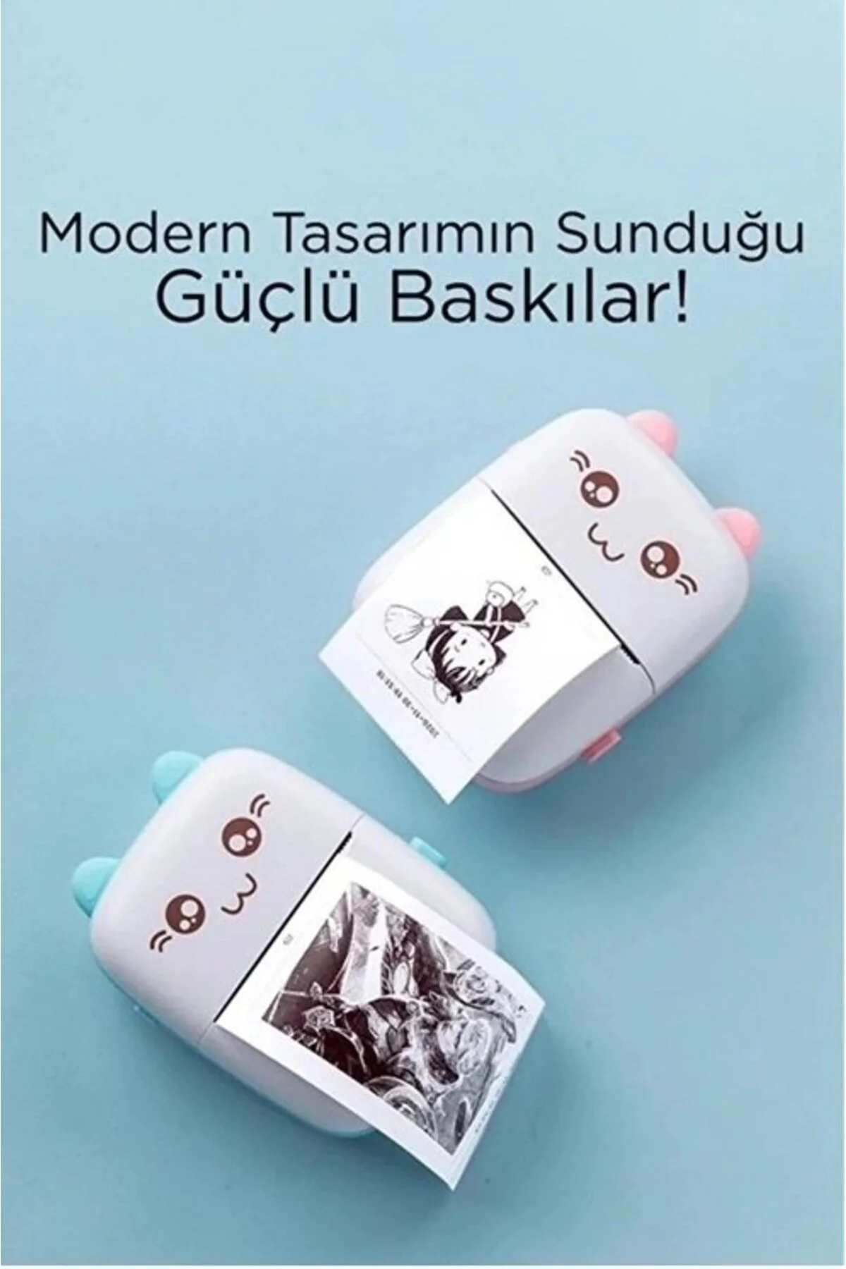 Mini Fotoğraf Yazıcı Kablosuz Etiket Yazıcı Baskı Makinesi Ios An