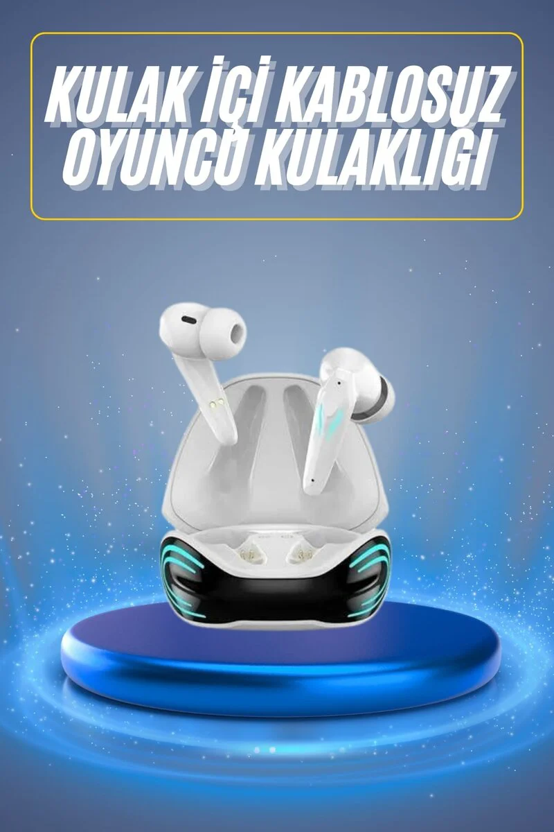 Mini Gaming Kulaklık Bluetooth Oyuncu Kulaklığı - Android ve İOS Uyumlu, Aktif Gürültü Engelleme