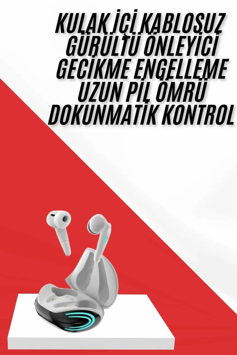 Mini Gaming Kulaklık Bluetooth Oyuncu Kulaklığı - Android ve İOS Uyumlu, Aktif Gürültü Engelleme