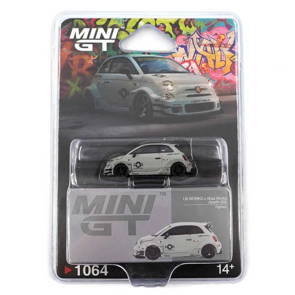 Mini GT 1/64 Abarth 595 LB-WORKS x Abas Works Fighters - Blister 